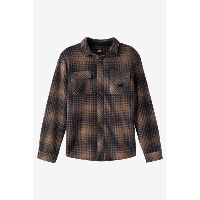 GLACIER PLAID HIGH PILE SUPERFLEECE STANDARD FIT SHIRT
