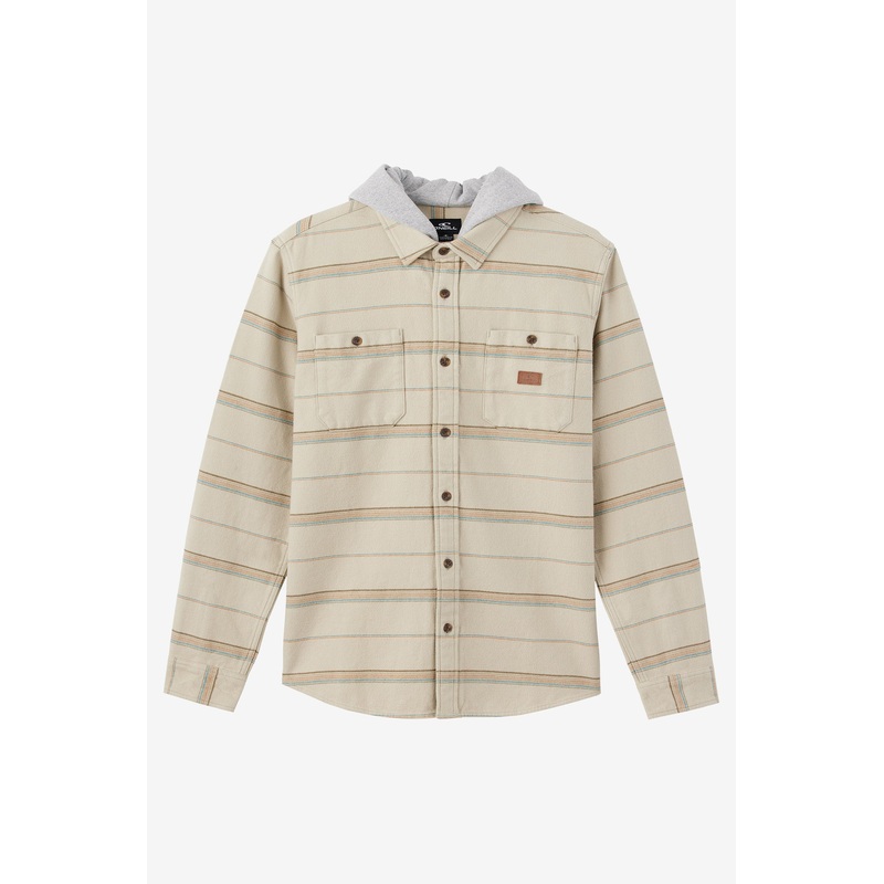 LANDMARKED HOODED FLANNEL STANDARD FIT SHIRT