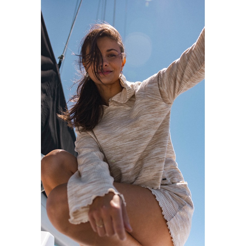 LODGE KNIT PULLOVER HOODED TOP