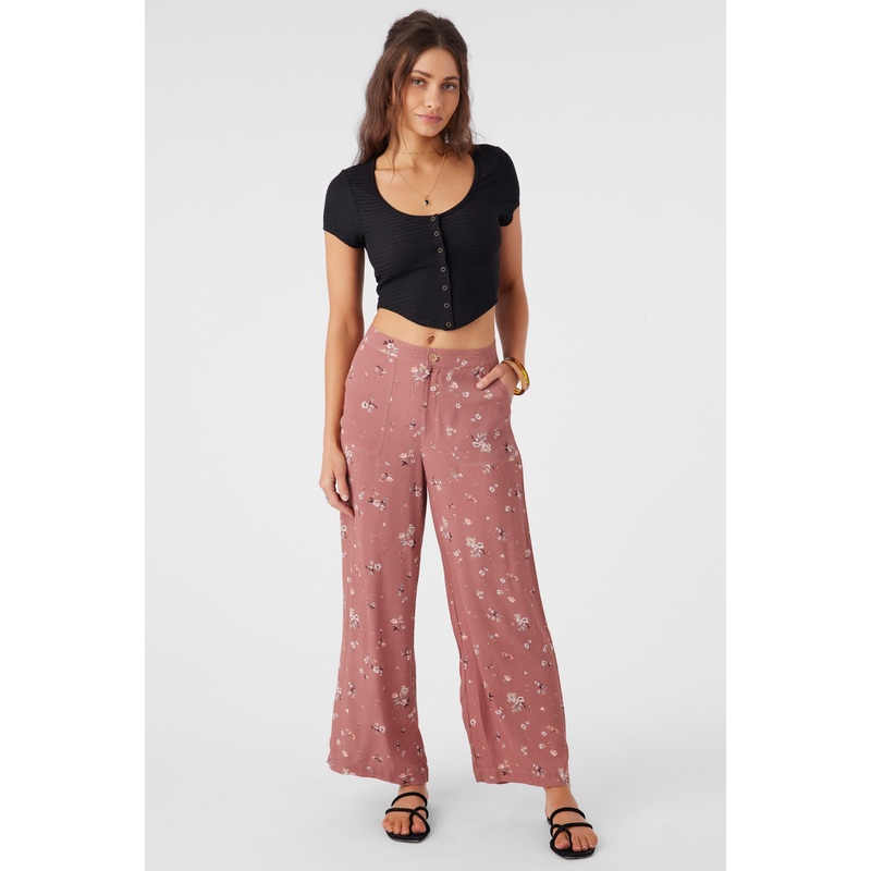 RYLAN VENUS DITSY WIDE LEG PANTS