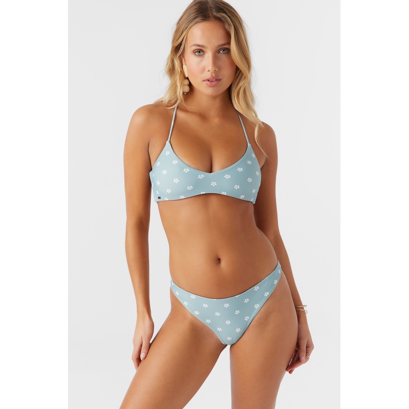 SALTWATER ESSENTIALS HUNTINGTON PRINTED BRALETTE TOP