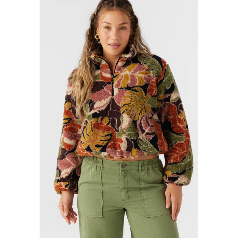 KACEY HIGH PILE FLEECE PULLOVER