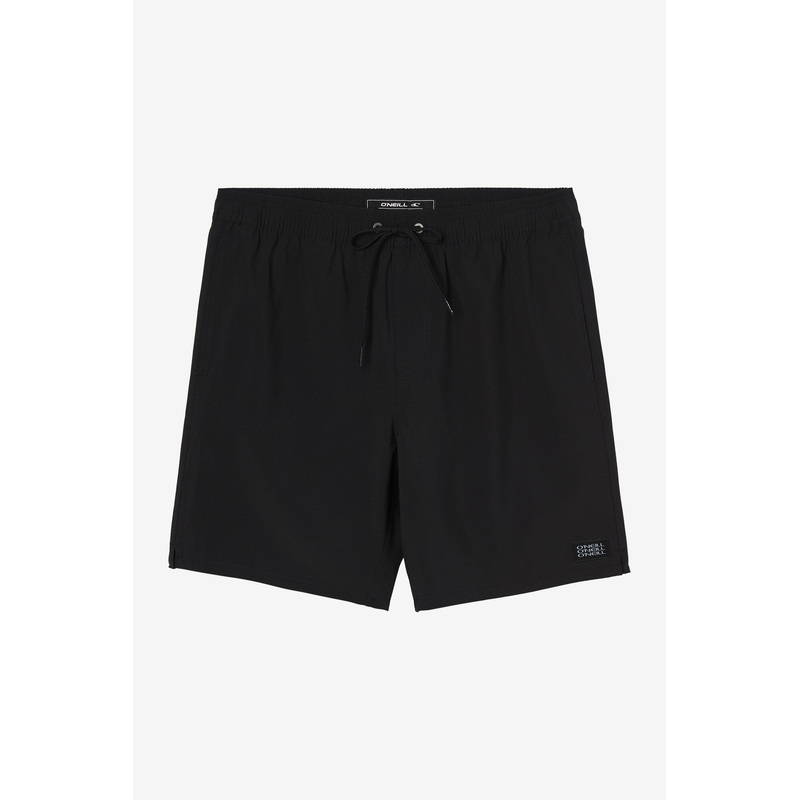 HERMOSA SOLID ELASTIC WAIST 17″ SWIM TRUNKS